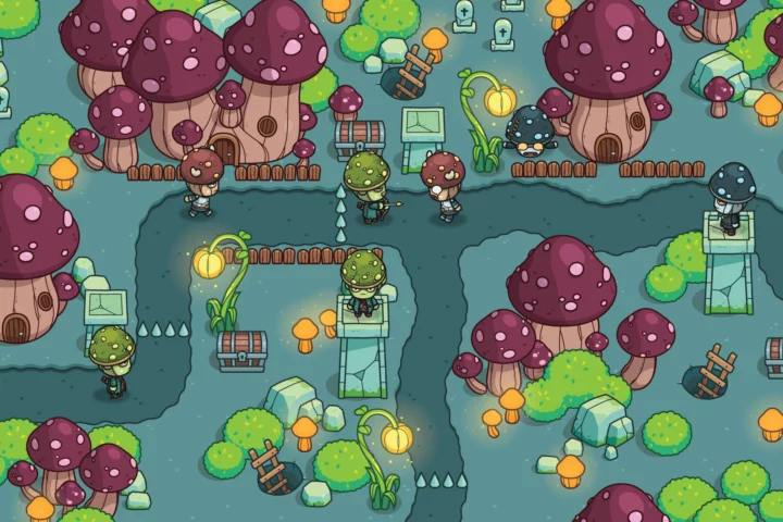 Fantasy Top-Down Mushroom Character Asset Pack