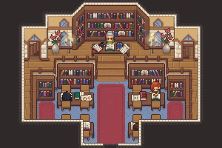 Library & Inventory Top-Down Pixel Art Asset Pack