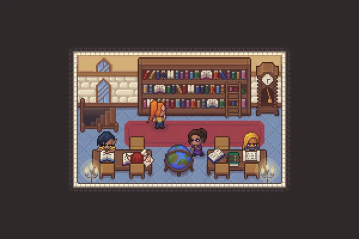 Library & Inventory Top-Down Pixel Art Asset Pack