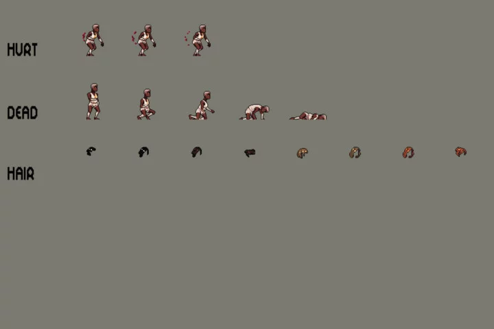 Pixel Art Custom Characters for Platformer Games