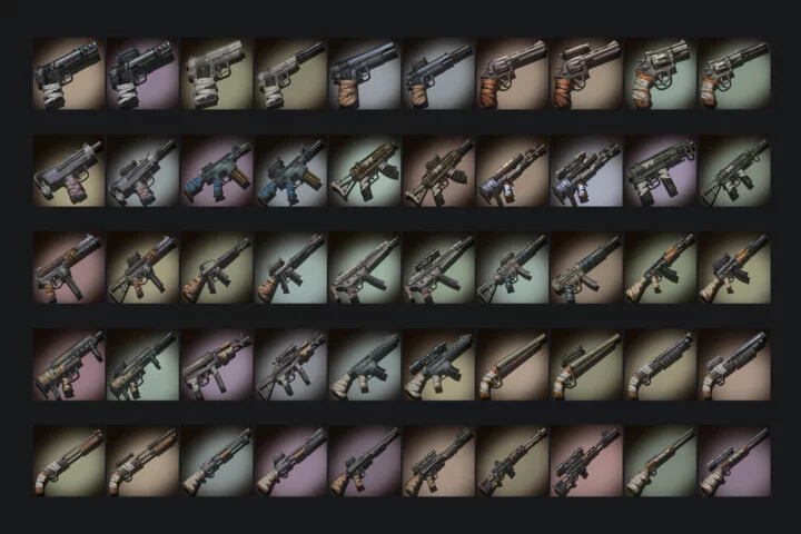 Post-Apocalypse Weapon 512×512 Icons