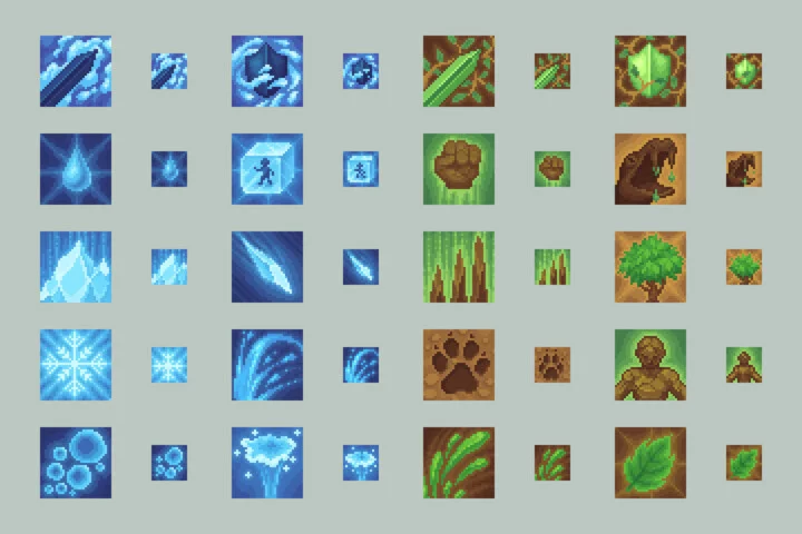 RPG Magic Icons & Spellbook Pixel UI Pack