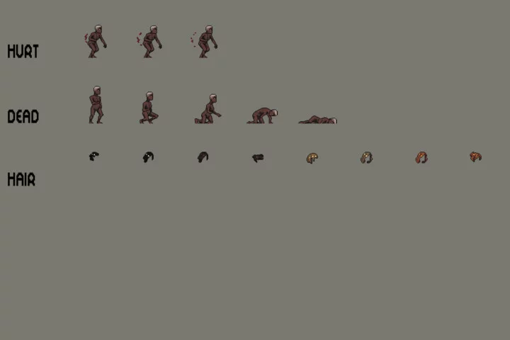 2D Platformer Character Base Customization Pixel Pack