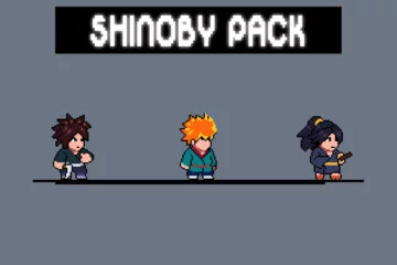 Tiny Shinobi Pixel Art Characters Pack