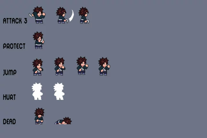 Tiny Shinobi Pixel Art Characters Pack