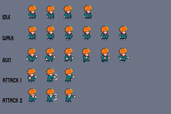 Tiny Shinobi Pixel Art Characters Pack