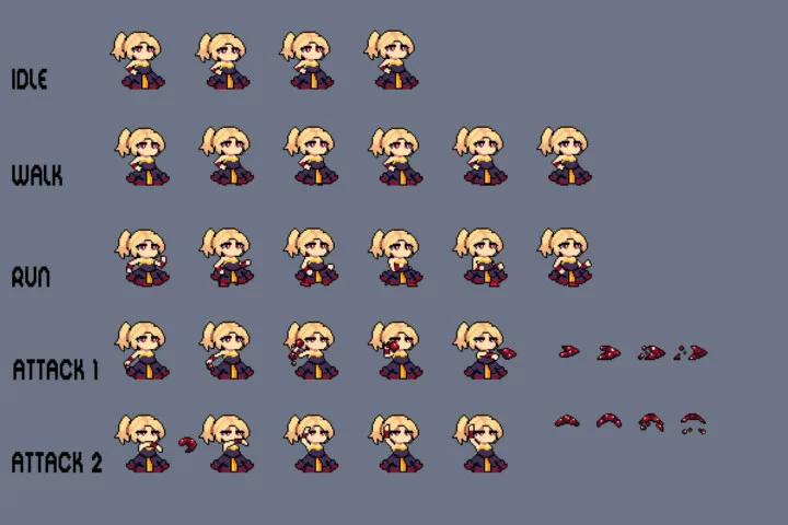 Tiny Vampire Pixel Art Asset Pack