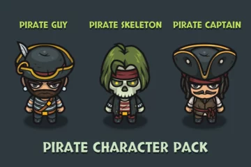 Top-Down Pirate 2D Character Pack
