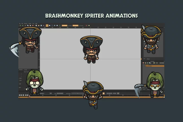 Top-Down Pirate 2D Character Pack
