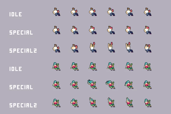 Urban Underground NPC Pixel Characters Pack