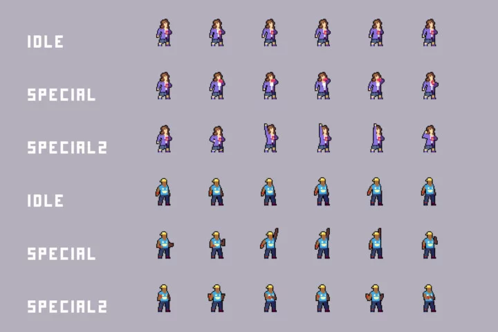 Urban Underground NPC Pixel Characters Pack