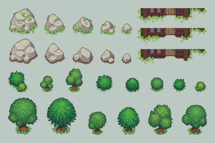 Fantasy RPG Hunter’s Lodge Top-Down Pixel Art Pack