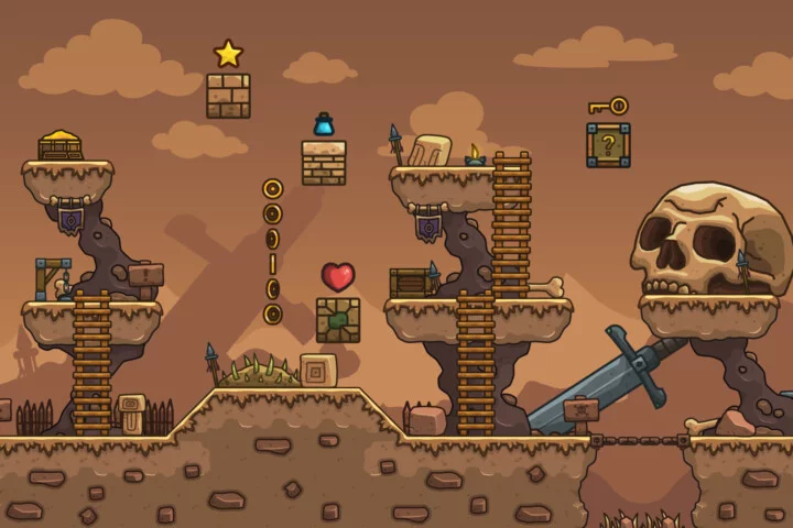 Free Ancient Titan Remains 2D Platformer Tileset