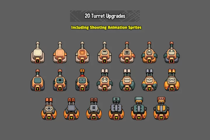 Free Idle Turret Defense Asset Kit