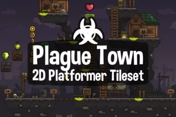 Free Plague Town 2D Platformer Vector Tileset