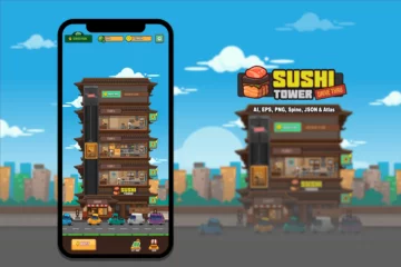Free Sushi Restaurant Game Asset Kit