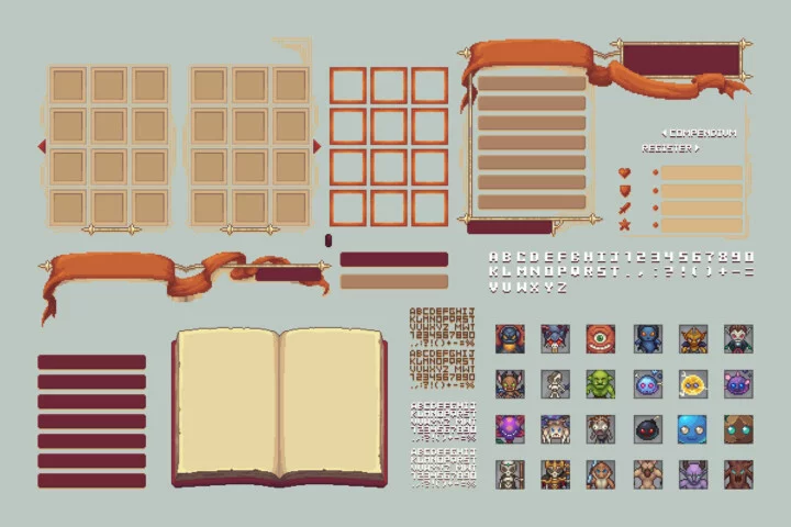 Pixel Art Bestiary Monsters Asset Pack 2