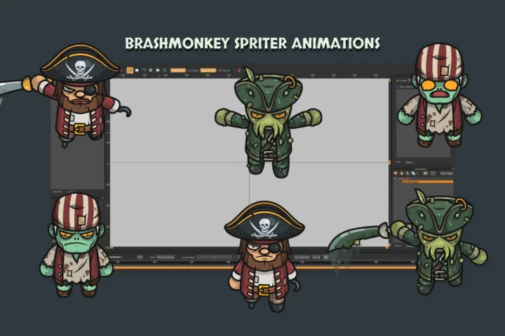 Free Fantasy RPG Pirate Boss Character Pack