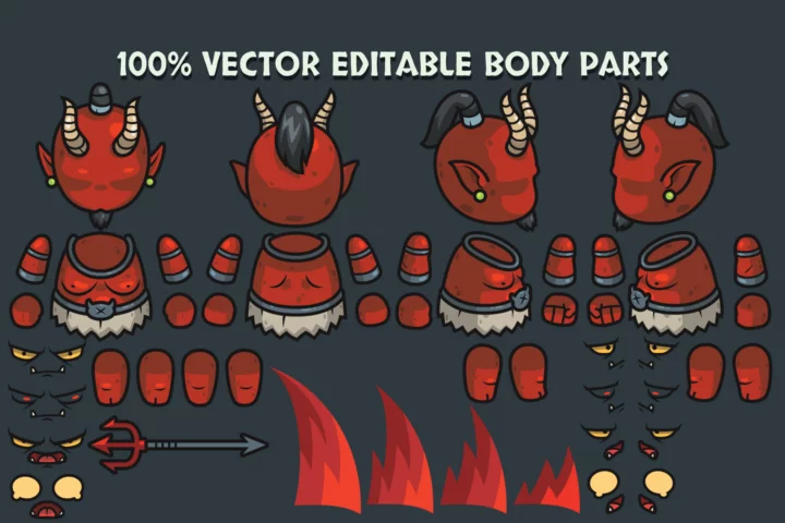 Free Fantasy RPG Top-Down Boss Creatures Pack