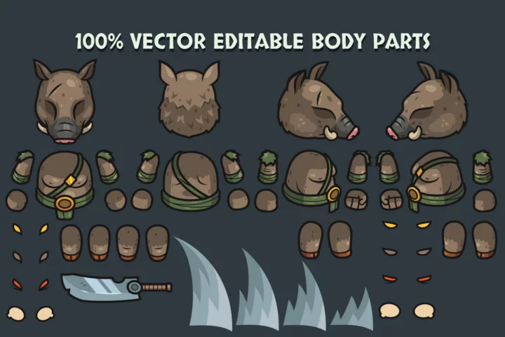 Free Fantasy RPG Top-Down Boss Creatures Pack