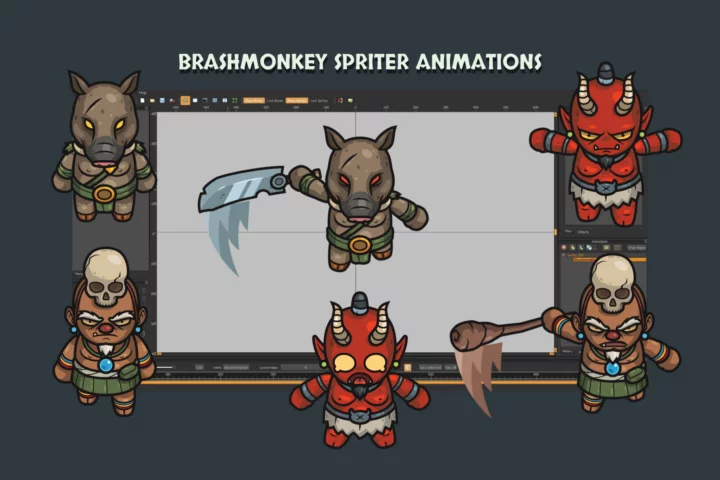 Free Fantasy RPG Top-Down Boss Creatures Pack