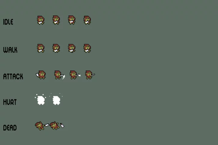 Free Island Adventure Pixel Top-Down Minigame Kit