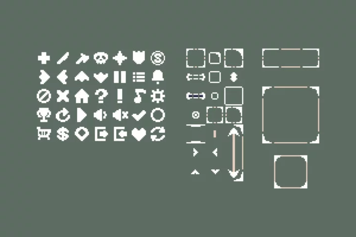 Free Island Adventure Pixel Top-Down Minigame Kit