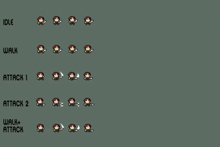 Free Island Adventure Pixel Top-Down Minigame Kit