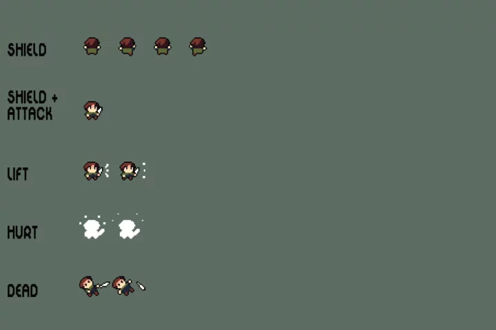Free Island Adventure Pixel Top-Down Minigame Kit