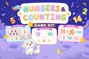 Free Kids Math Game UI Kit β Numbers & Counting Free Kids Math Game UI Kit β Numbers & Counting