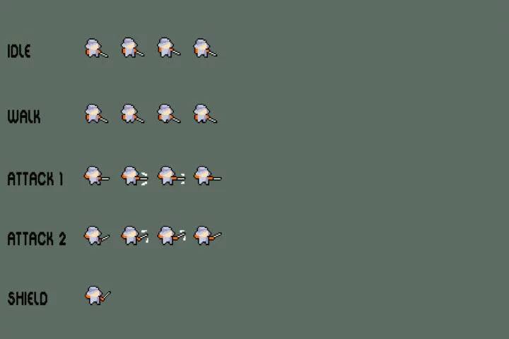 Free Medieval Fortress Top-Down Pixel Minigame Kit