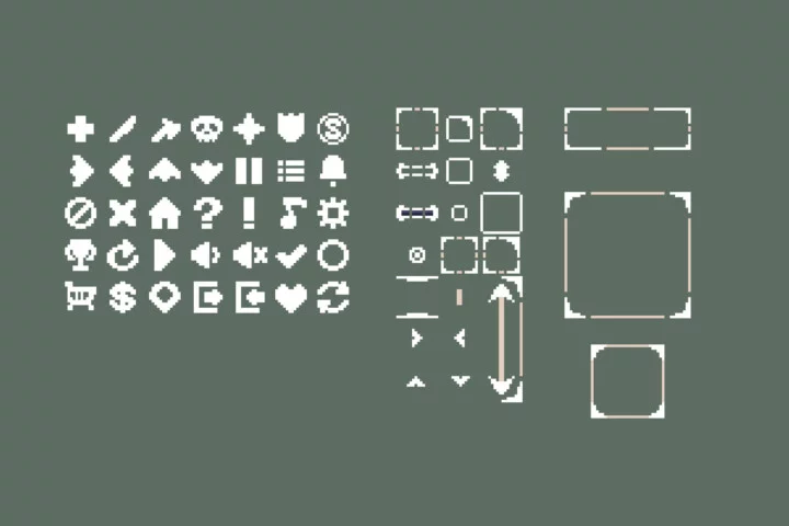 Free Medieval Fortress Top-Down Pixel Minigame Kit
