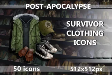 Free Post-Apocalypse Survivor Clothing 512×512 Icons