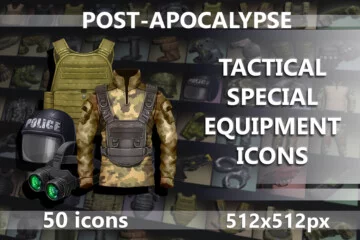 Free Post-Apocalypse Tactical Special Equipment Icons