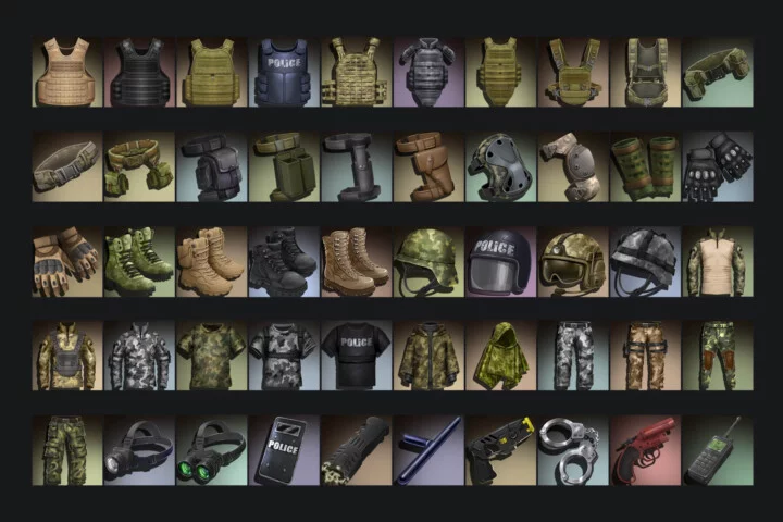 Free Post-Apocalypse Tactical Special Equipment Icons