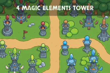 Elemental Magic Towers Top-Down Asset Pack