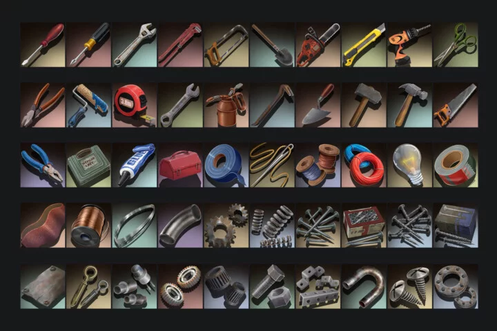 Post-Apocalypse Repair Tool and Part Icons